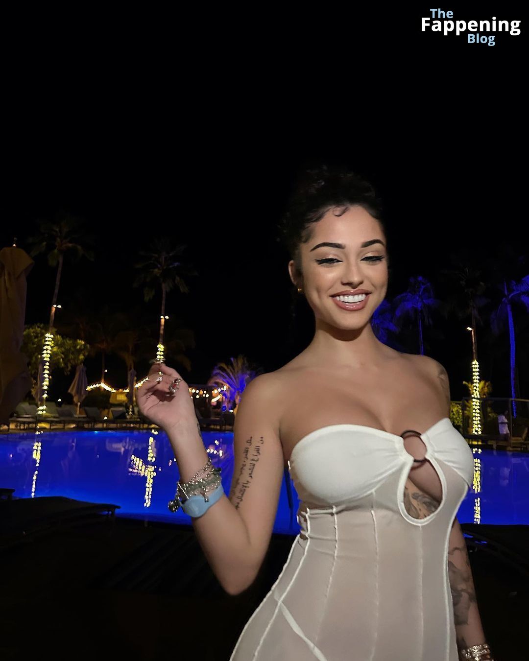 Malu Trevejo Displays Her Sexy Body in a Sheer Dress (8 Photos)