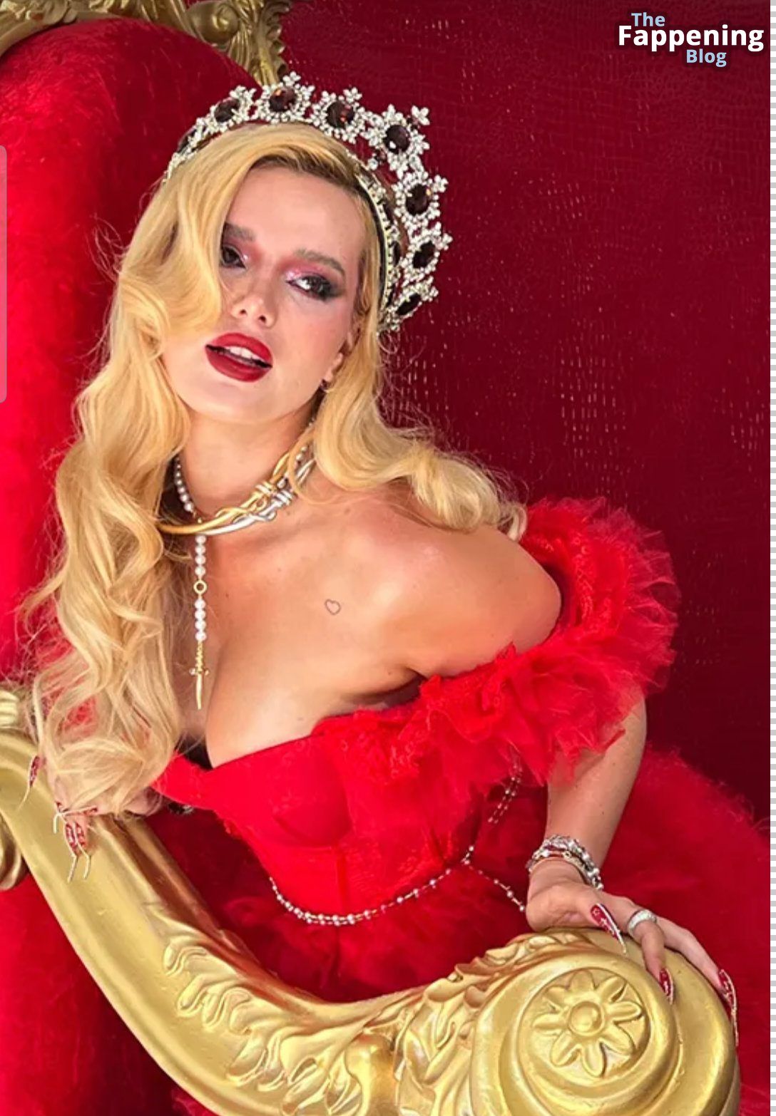 Bella Thorne Stuns in a Red Dress in a New Hot Shoot (13 Photos)