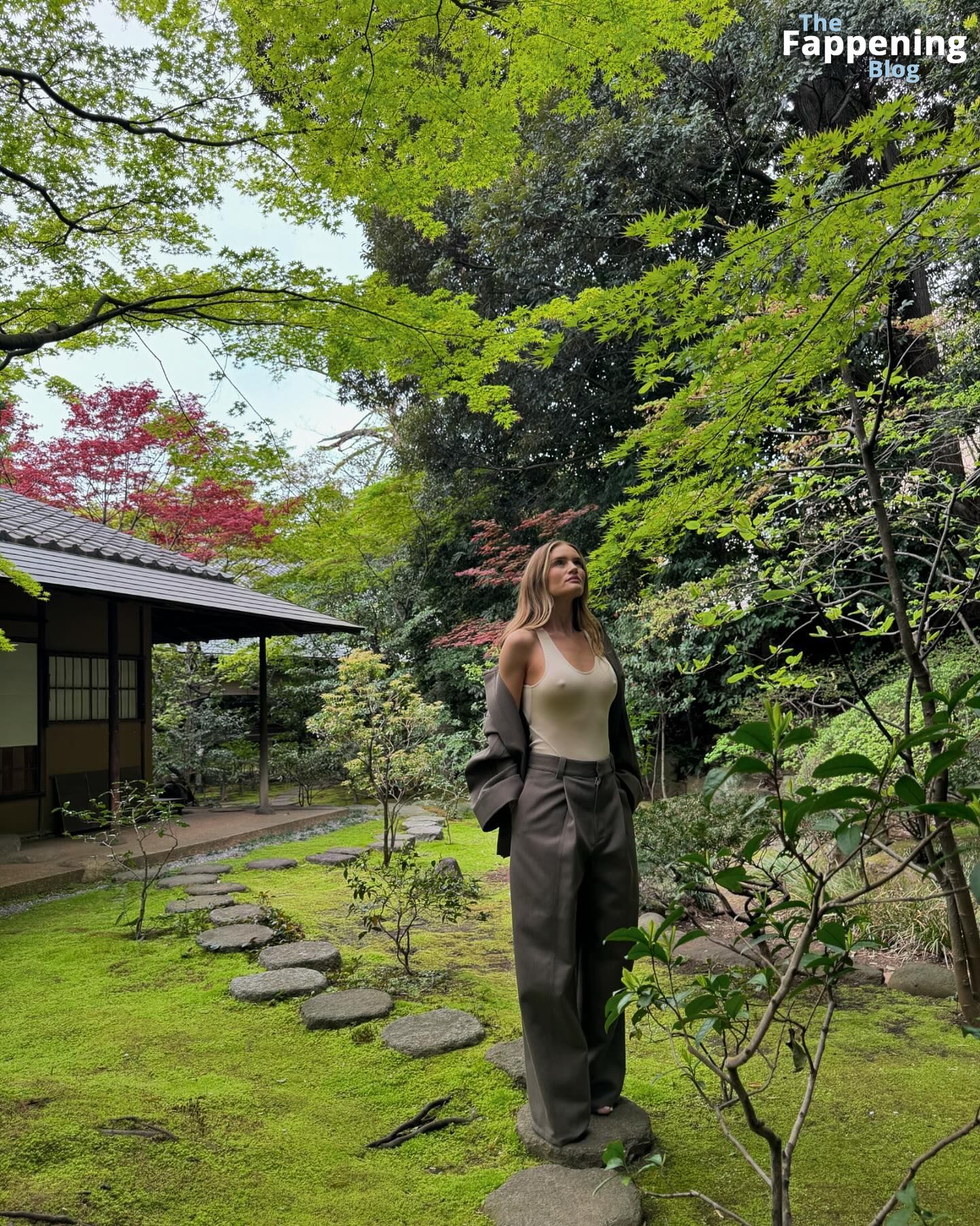 Rosie Huntington-Whiteley Braless (3 Photos)