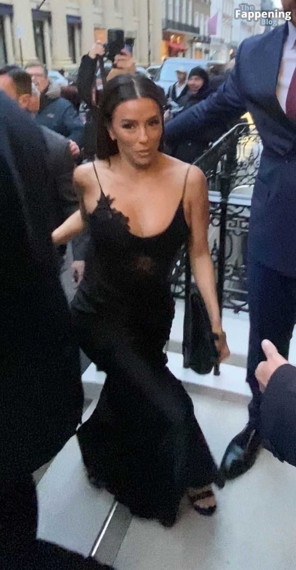 Eva Longoria Stuns in a Black Dress at Victoria Beckham’s 50th Party (85 Photos)