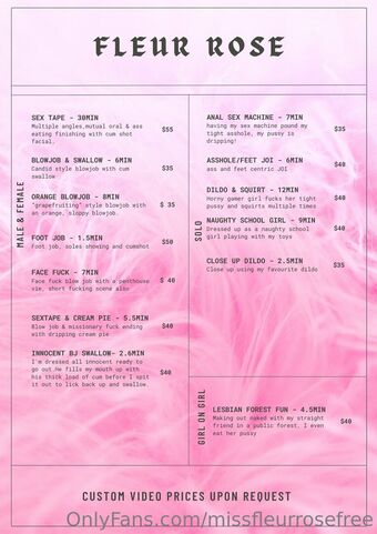 missfleurrosefree Nude Leaks OnlyFans  – Leaked Models