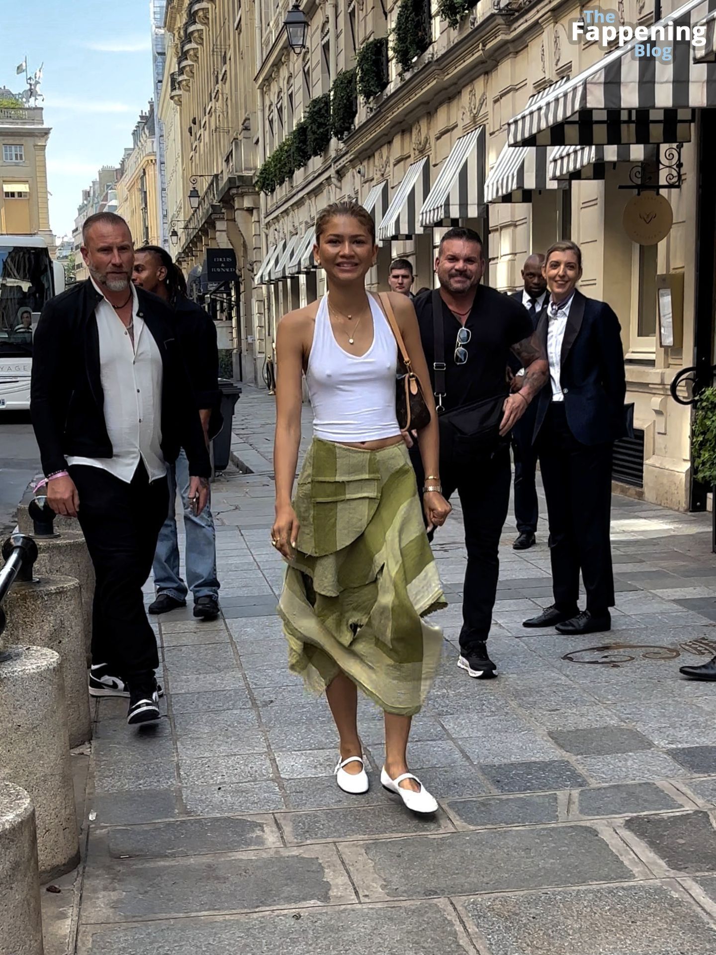 Zendaya Goes Bralessin Paris (30 Photos)